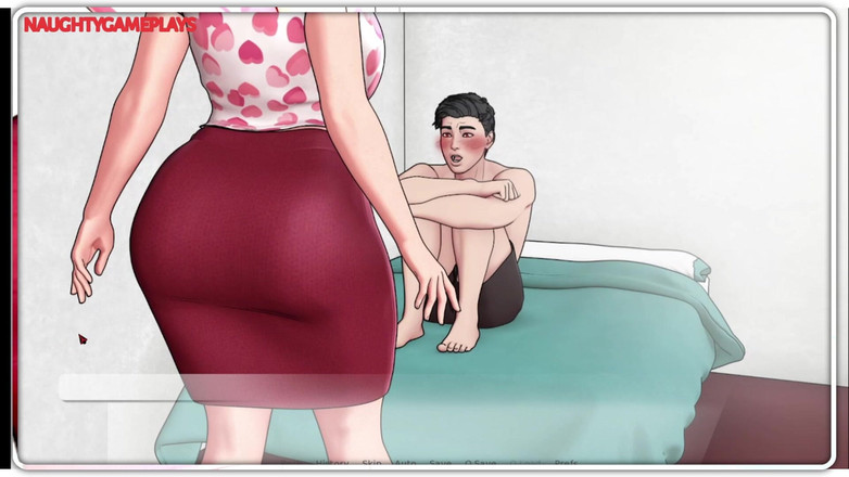 Naughty gameplays: Ibu-ibu sange ini lagi asik muasin pantat bahenolnya pakai sepatu...
