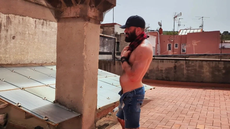 Daddy Loves to Sniff Himself After His Training.