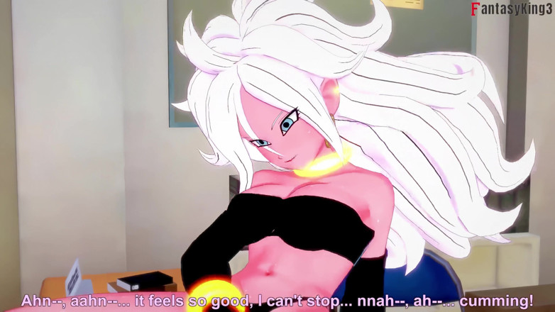 Fantasy king: Android 21 Masturbates in the Library so I Help Her - Dragon...