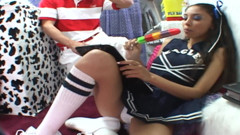 Hot Girlz: Fake sweets shop bangs another petite babe