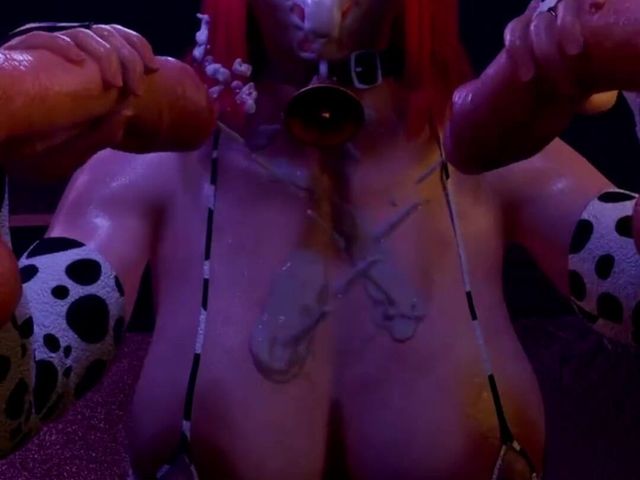 Gigantic Huge Breast Ass Black Widow Gets Sprayed with Cum All Over Her Slutty Body (Good news media)