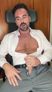 I Masturbate at Home While Wearing a Suit, Right After I Get Home