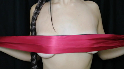 Nipple Stock: Hot nude girl play with her tits