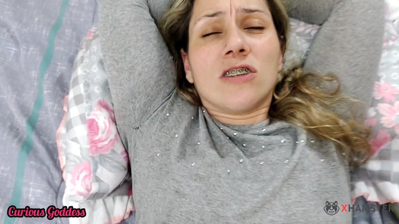 Adrian And Curious: Curious goddess blonde milf socks gym footjob, kissing, blowjob, fucking...