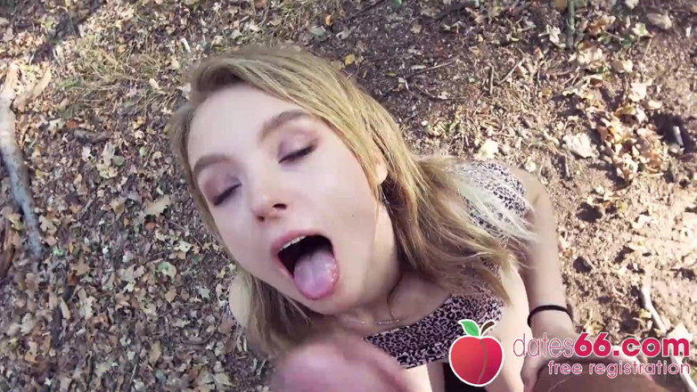 Dates66: Outdoor boning for cute teen Lily Ray! (English)