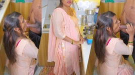 Styvmor ger erbjudanden för knull hårt till styvson i kök med smutsiga hindi prata och han cum i hennes sexiga fitta
