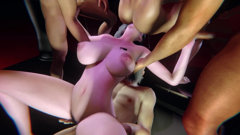 Why fuck so hard: 3D BBW Hot Asian Slut Have Her First Time Gangbang...