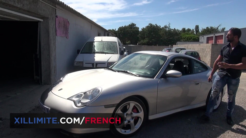French girls at work: Intense sex in a garage with a busty cougar