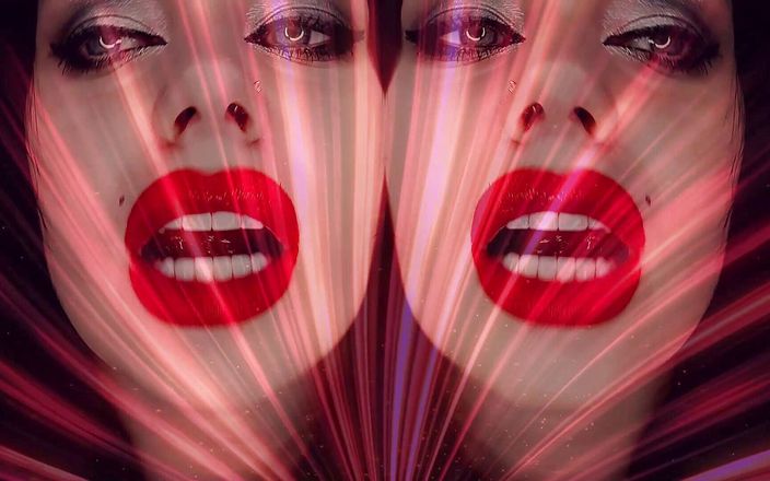 Goddess Misha Goldy: Hipnotizante ASMR! Labios rojoserizando con instrucciones de paja!