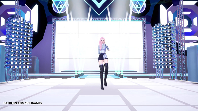 3D-Hentai Games: [MMD] Kep1er - Up! Ahri Seraphine Kaisa hot striptease league of...