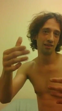 Topless Transgirl Showing off Locking Thumbs
