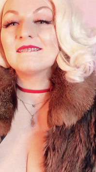FUR FETISH video: beautiful Mistress tease and seduce. ASMR and JOI. Arya Grander.