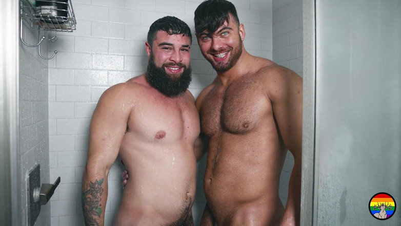 HomoStag: Armăsari culturiști heterosexuali Ed Brock și Angelo futai dur fără prezervativ