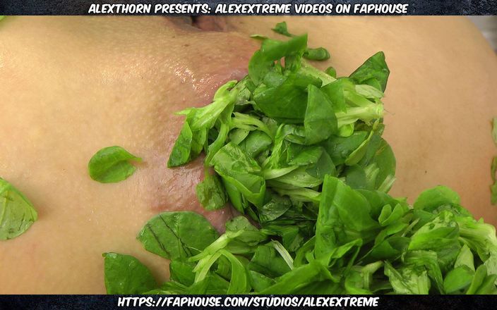 Alexextreme: Hotkinkyjo Take Tons of Green Leafs in Her Ass, Fisting &amp;...
