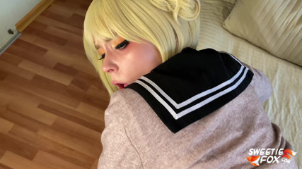Sweetie Fox: Passionate deepthroat and hardcore fucking with Toga Himiko from League...