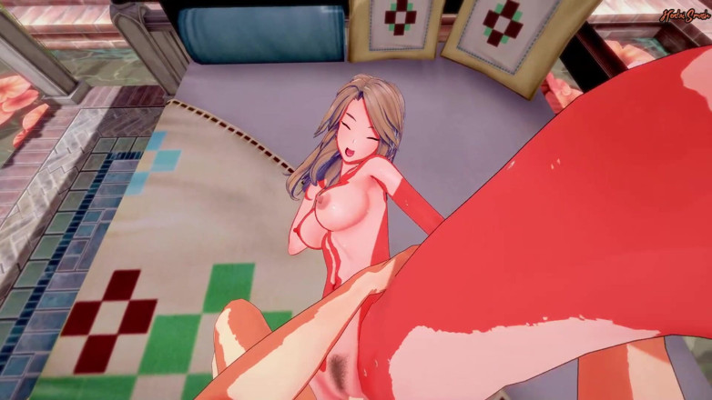Hentai Smash: Katalina swallows your cum then fucked doggystyle from your POV -...