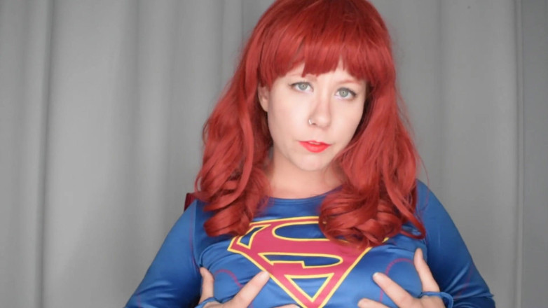 Deanna deadly: Böses supergirl braucht deinen sperma, roten lippenstift necken und WICHsanleitung