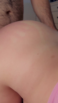 Wife with Hairy Pussy Tempts Husband in Transparent Blouse.