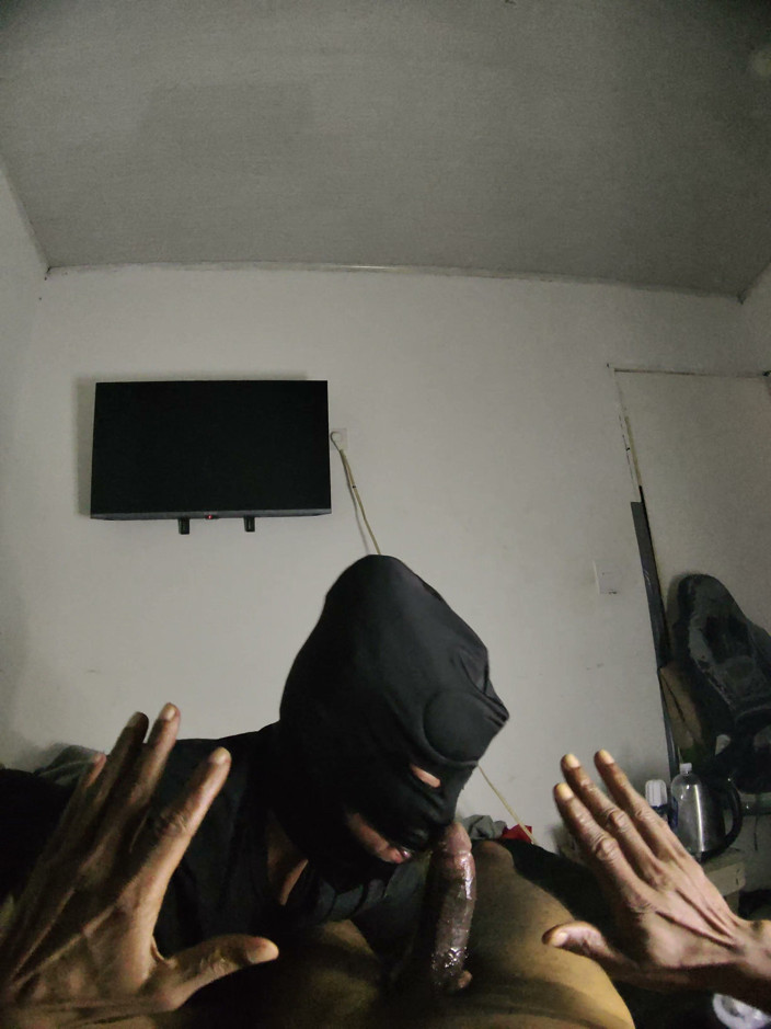 Cum-lobian dickdrainers: Maschera nera campione di gola