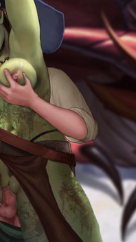 Tetas grandes de mujer orco gigante sucio sexo al aire libre y preñada en el coño - juego porno animado de dibujos animados - ¡qué leyenda! - Parte 25