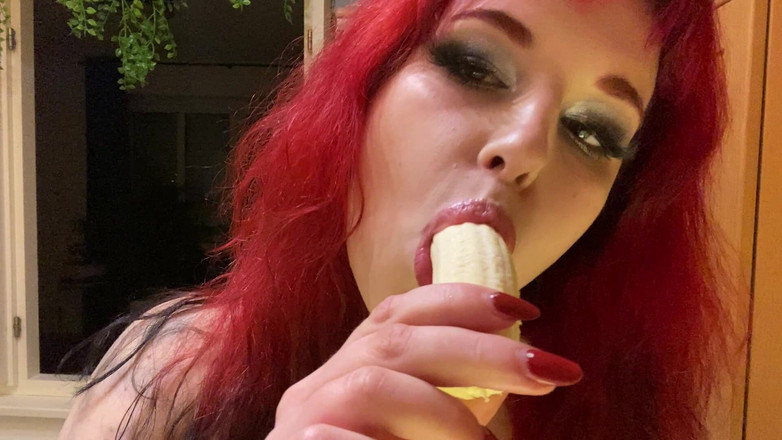 Manga Jane: 吃香蕉并思考性爱