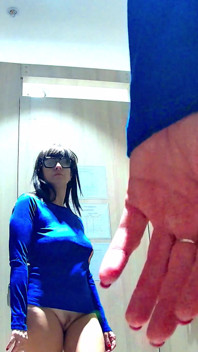 Trying on Clothes and Masturbating in a Public Fitting Room. Ep 12702