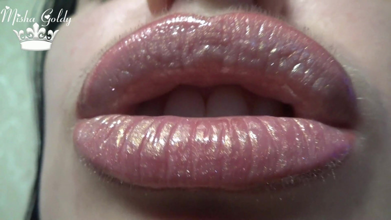 Goddess Misha Goldy: Lip gloss fetish &amp; worship