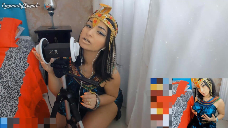 Emanuelly Raquel: Cleopatra Cosplay Asmr Intens Pijpen En Neuken Met Seksmachine