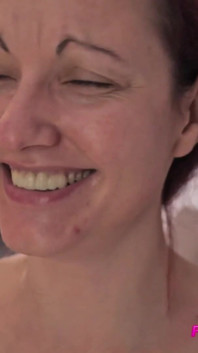 MILF Opened Mouth with Cumshot in It, She Says She Loves It and Swallow It
