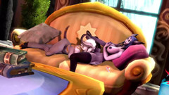 Wraith ward: Draenei démonické dívky se navzájem jedí: warcraft parodie