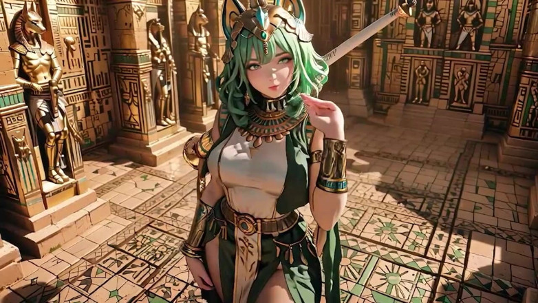 Seraphina Vale: Ratu Mesir berambut hijau! Berlutut di Dewan Emas, dijaga oleh...