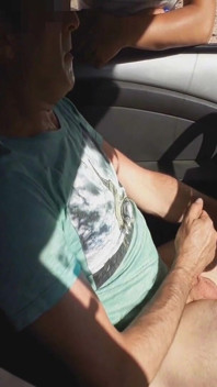 Unknown Teen Masturbates Me in My Car on the Street