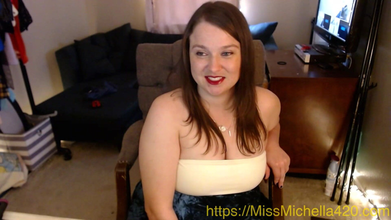 Mistress Michella Marijuana: CFNM Sólo ženská sexy orgasmus masturbace s paní Michellou