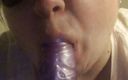 Real HomeMade BBW BBC Porn: Bbwbootyful suce mon gode violet de 12 pouces