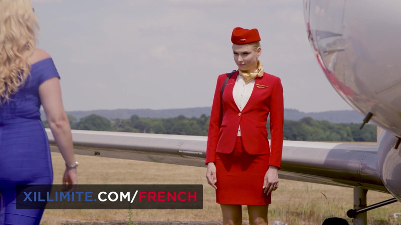 French girls at work: Hot Sex in a Private Plane