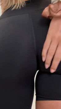 Big Ass Spanking in Lululemon Yoga Shorts After Workout