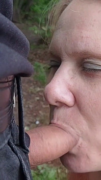 I'm a Russian Whore Wife Giving a Blowjob on the Riverbank in the City!