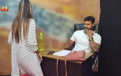 Teste do sofá - linda adolescente inocente em sexo anal pela primeira vez