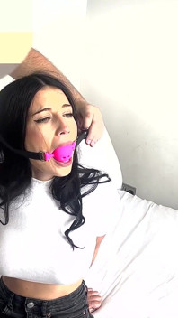 Tatti Got Tied-up and Gagged with 3 Different Ballgags! Then Hogtied!(hd1080p)(discounted)
