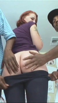 Vargas is a redheaded teen who gets double penetrated by two cocks - Premium!