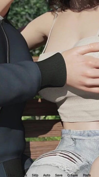 Sexy freundin mit dicken titten gibt ihrem freund einen heißen tittenfick, während sie draußen sind - herzprobleme 08