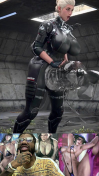 Special Agent Waifu Grows a Fat Futa Cock and Cums in Her Suit