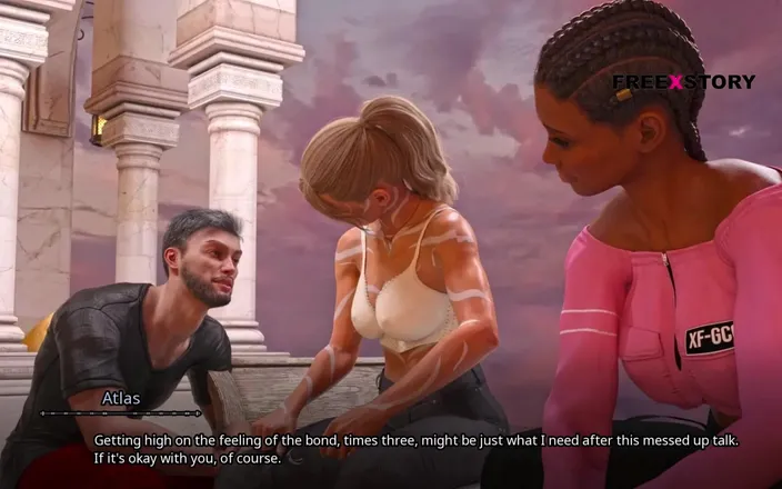3D cartoon porn: The Seven Realms - 2 Times Threesome Sex. Leyala and Kali Rides...