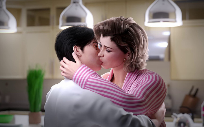 Gaming Anurag: 계모와 내 비밀 불륜을 붙잡고 합류하는 배다른 아들! - 3D 헨타이 게임 - 종말