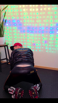 Checking Chastity Day 31+8 in Adidas Chile