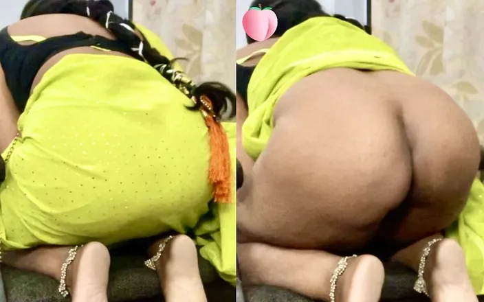 desi_babe1234: Desi Indian MILF Bhabhji with Big Ass in Saree Fucks...
