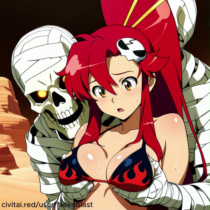 Nekoblastai: Yoko Littner Gurren Lagann Gangbang Ai