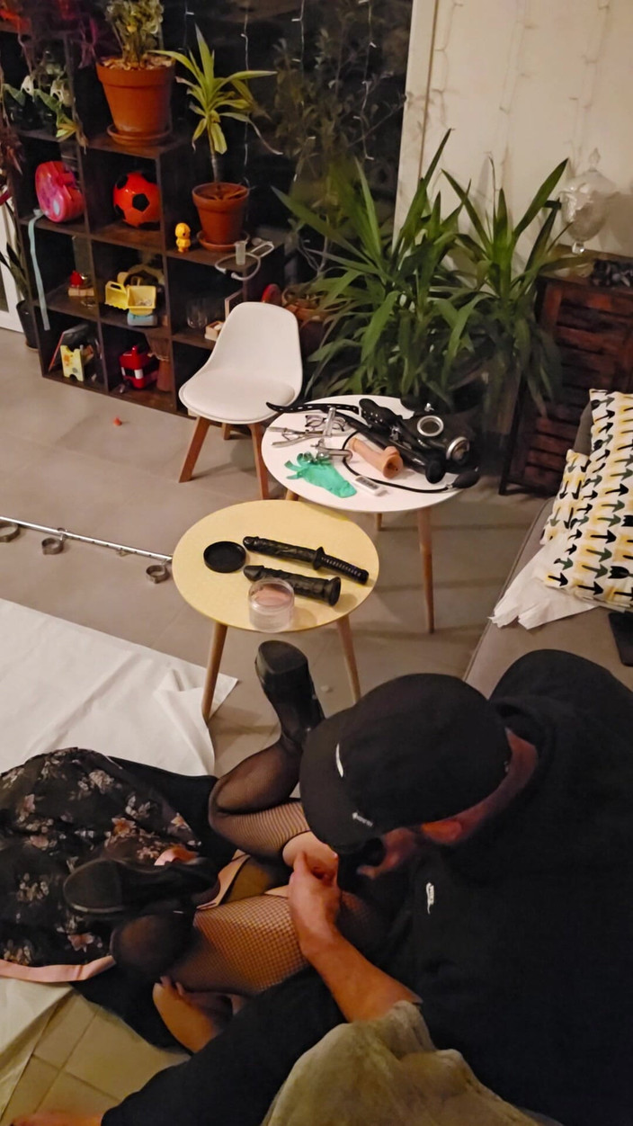 J and rose: Анальне тренування