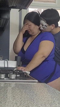 BBW Stepmother Enjoys Different Cocks in Slow Motion