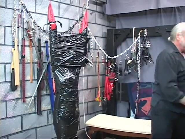 Maledom Austria: Fullbody tape covering and bondage